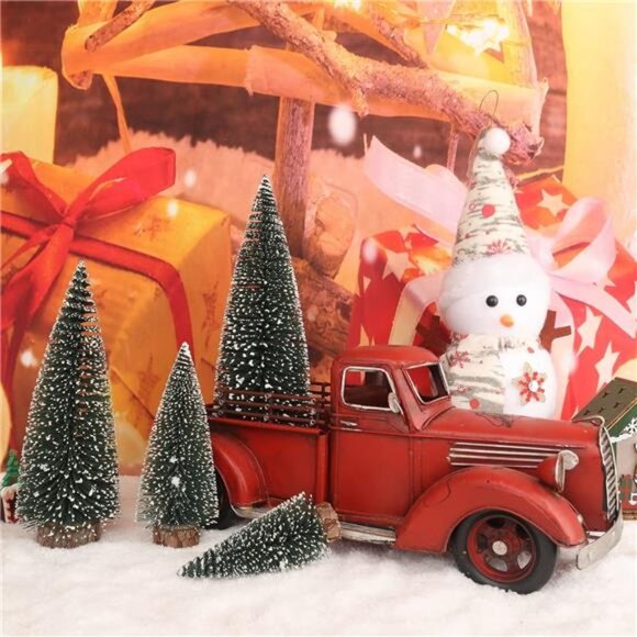 Desktop Miniature Pine Tree Tabletop Christmas Tree Small Pine Tree Decor - Picture 2 of 7